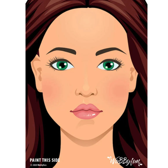 WabbyFun - Face Painting Practice Board | Nikki- front view