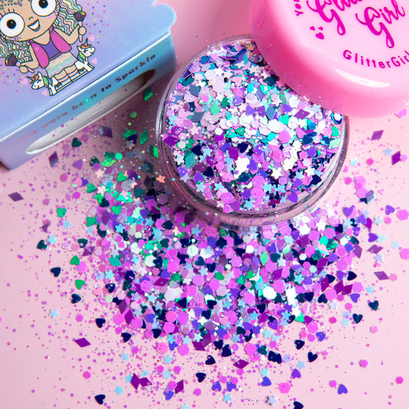 Glitter Girl Biodegradable Eco Glitter- Mermaid Sprinkle NEW