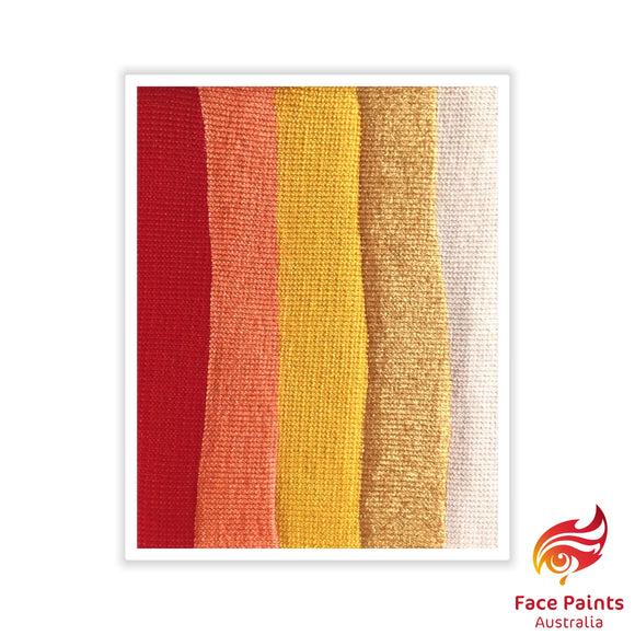 Face Paints Australia Rainbow Cake- Outback 2 50g