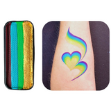 Face Painting Hub UK- Onestroke "Peacock Tail"