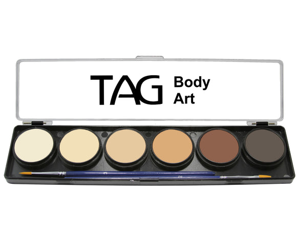 TAG Body Art 6 Colour Palette Skin Tones