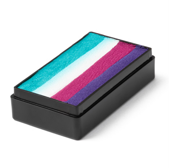 Global Colours Onestroke Rainbow Cake 25g- (With Magnetic Back) Princess Crown