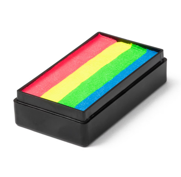 Global Colours Onestroke Rainbow Cake 25g- (With Magnetic Back) Rainbow UV Glow