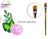Face Painting Hub UK- Verona Face painting Brush- Angle 5/8 (short angle)- Made in Britain