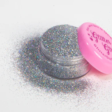 Glitter Girl Biodegradable Eco Glitter-  Silver Sparkle Fine
