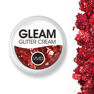 Vivid non smear Glitter cream- Cardinal Red 7.5g