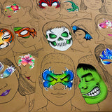 Squiggles Face Painting Practice Pages Notebook