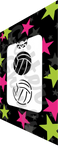 Glitter and Ghouls Face Painting Stencil- Netball 754
