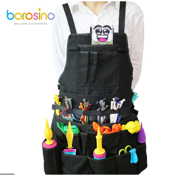 Professional Balloon Twisters Apron- Black