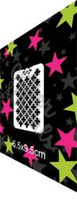 Glitter and Ghouls Face Painting Stencil- Arabesque Elements
