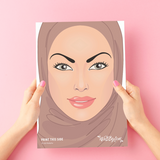 WabbyFun - Face Painting Practice Board | Ayla- front view