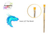 Face Painting Hub UK- Azure Face painting Brush- Flat 1/2- Made in Britain
