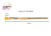 Face Painting Hub UK- Azure Face painting Brush- Flat 1/2- Made in Britain