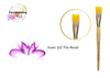 Face Painting Hub UK- Azure Face painting Brush- Flat 3/4- Made in Britain