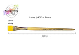 Face Painting Hub UK- Azure Face painting Brush- Flat 5/8- Made in Britain