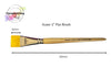 Face Painting Hub UK- Azure Face painting Brush- Flat 1 inch- Made in Britain