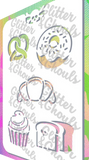 Glitter and Ghouls Face Painting Stencil- 827 Baked Treats