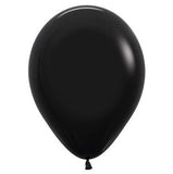 Sempertex 12cm Black  Balloons pack of 50 or 100 Biodegradable.
