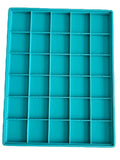 Blazin Brush - 30 Slot Silicone Insert W/ Mirror Lid | Chroma Caddy MAX – Deep Ocean