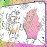 Glitter and Ghouls Face Painting Stencil- 951 Bowser