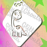 Glitter and Ghouls Face Painting Stencil- Juniors Brachiosaurus