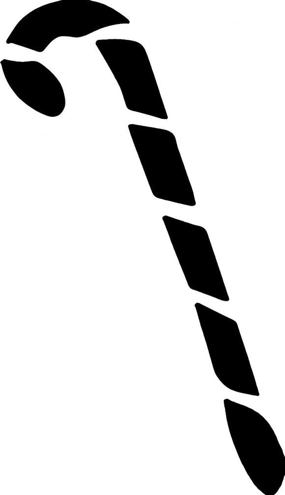 Glitter Tattoo Stencil -  Candy Cane