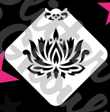 Glitter and Ghouls Face Painting Stencil- Centerpiece- Ornate