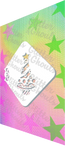 Glitter and Ghouls Face Painting Stencil- Christmas Bauble Tree 861