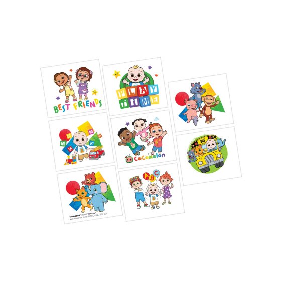 Cocomelon temporary Tattoo Pack- Apply with water
