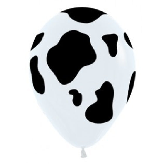 Sempertex 30cm Cow Print Balloons pack of 12