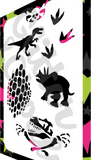 Glitter and Ghouls Face Painting Stencil- Dinosaurs #2