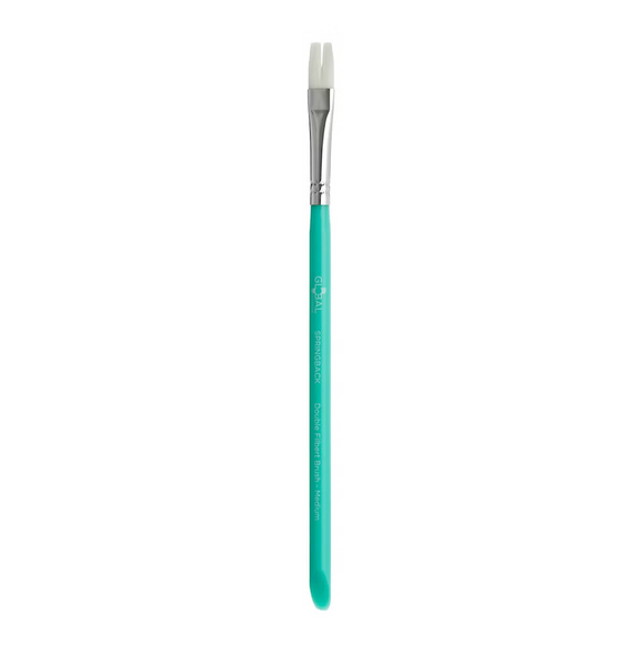Global Springback Face painting brushes- Double Filbert Brush- great for daisies