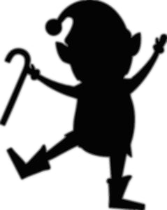 Glitter Tattoo Stencil -  Elf