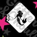 Glitter and Ghouls Face Painting Stencil- Mermaid fancy