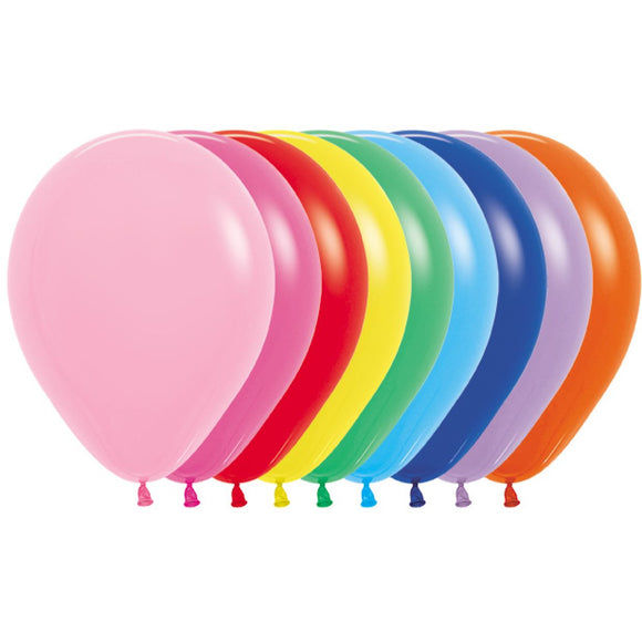 Sempertex 30cm Round Balloons Fashion Assortment pack of 100