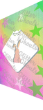 Glitter and Ghouls Face Painting Stencil- 842- Floppy Bunny