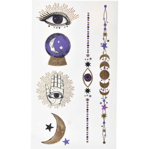 Fortune Teller Temporary Tattoo Pack- Apply with water