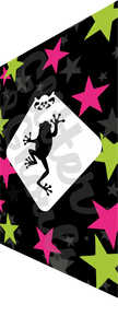 Glitter and Ghouls Face Painting Stencil- Froggy