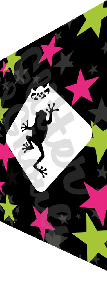 Glitter and Ghouls Face Painting Stencil- Froggy