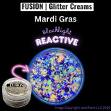Fusion non smear Glitter cream- Mardi Gras 10ml