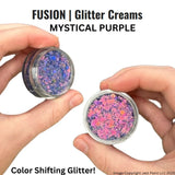 Fusion non smear Glitter cream- Mystical Purple 10ml