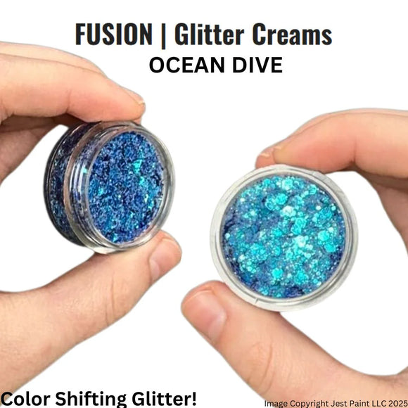 Fusion non smear Glitter cream- Ocean Dive 10ml