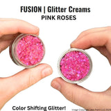 Fusion non smear Glitter cream-  Pink Roses 10ml