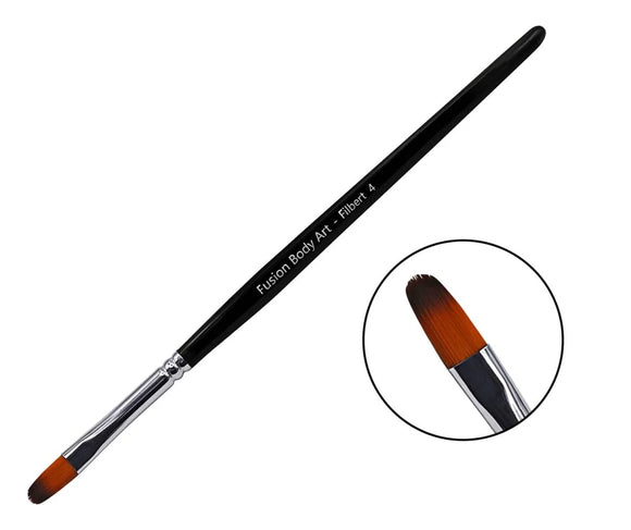 Fusion Body Art | Professional Face Paint Brush- Filbert #4