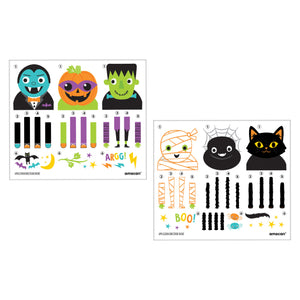 Halloween HandTemporary Tattoo Pack- Turn you hand into a character with hands and legs!