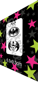 Glitter and Ghouls face painting stencil- Super Bat Guy