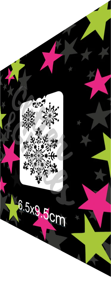 Glitter and Ghouls Face Painting Stencil- Snowflake Princess