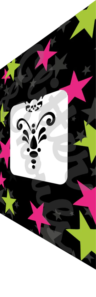 Glitter and Ghouls Face Painting Stencil- Butterfly Body Mini