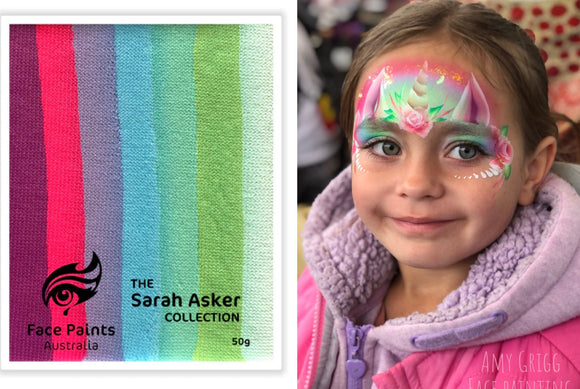 Face Paints Australia Rainbow Cake- Wildflowers By Sarah Asker 50g