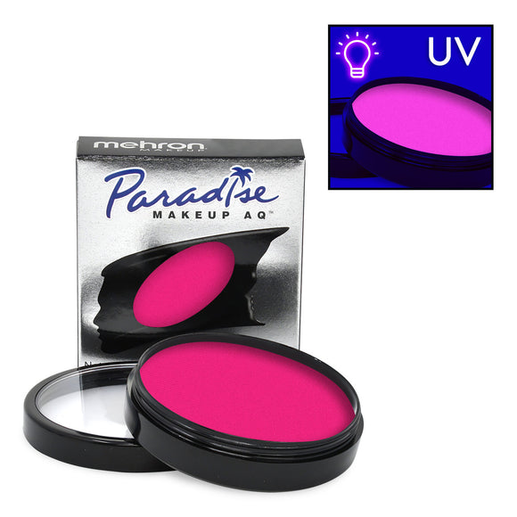Mehron Paradise Face and Body Paint -Intergalactic- Neon Pink UV 40g